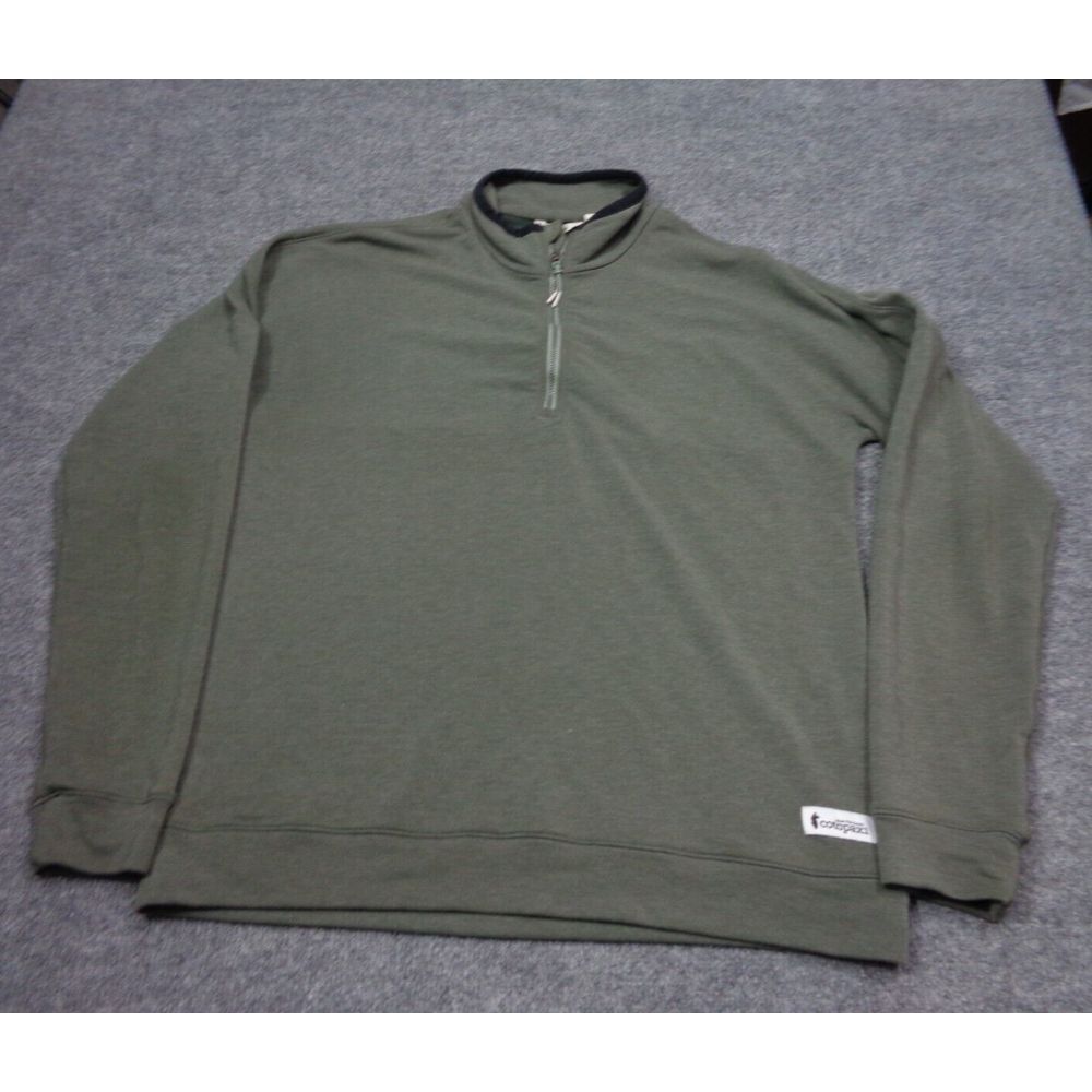 COTOPAXI‎ Pullover Sweater Mens S Gray 1/4 Zip Pullover Fleece Tencel Hiking